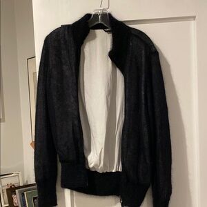 Tom Ford Chic Mohair Bomber Sweater Jacket